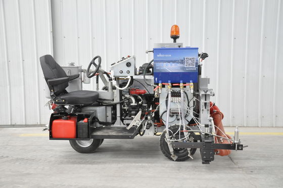 Samll Prowadzenie Termoplastyczna Linia Drogowa Oznaczanie Trójkołowy Przewodzenie System ogrzewania olejem