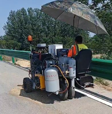 Mini Driving Thermoplastic Road Line Marking Trójkołowiec z systemem ogrzewania olejem przewodzącym