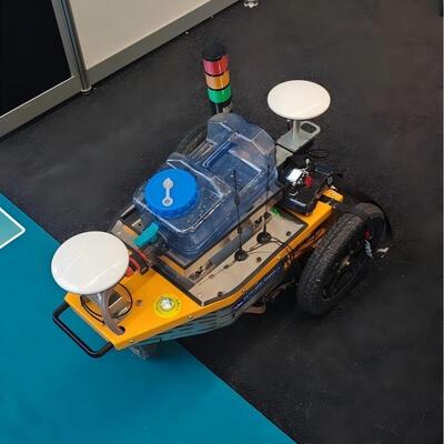 Robot / Maszyna do malowania linii drogowych - Prezentacja na Intertraffic Amsterdam 2026 - Lokalizacja GPS